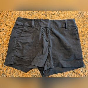 LOFT Black Riviera Shorts 00 with 6 inch inseam